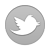 twitter gray logo